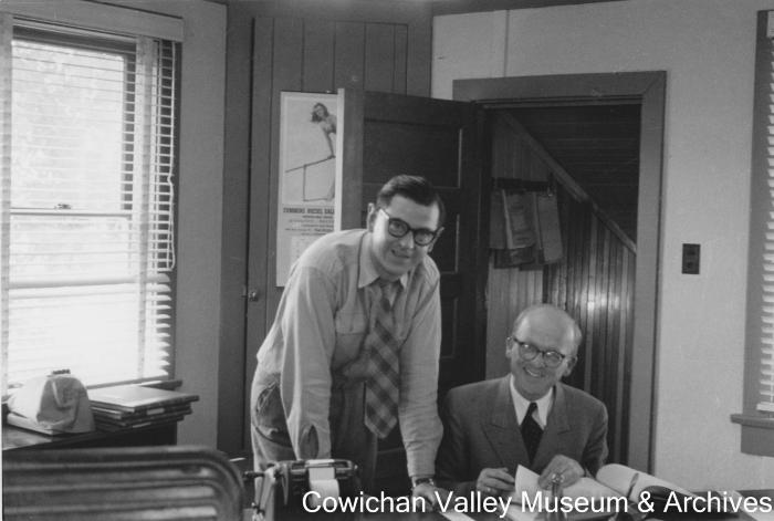 Henry McHemer and Carl Friegon [sic] office employees