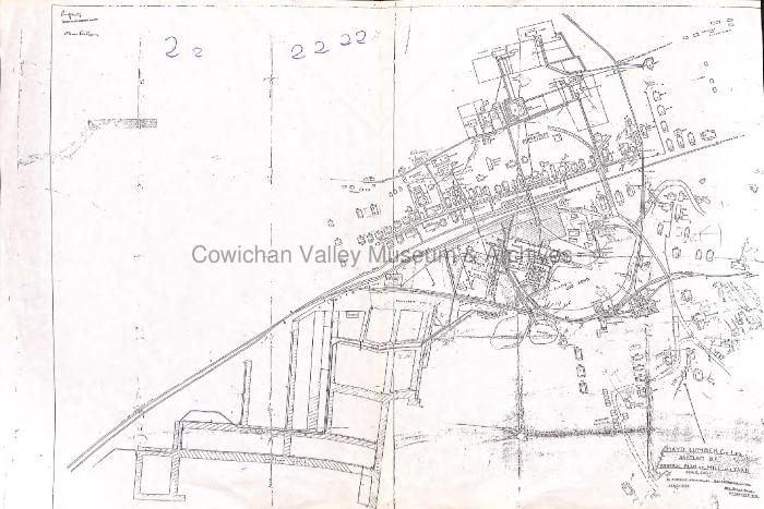 Mayo Lumber Co. Ltd. Sahtlam BC : general plan of mill and yard