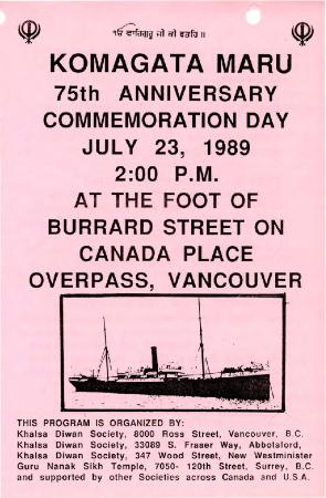Komagata Maru 75th anniversary commemoration day