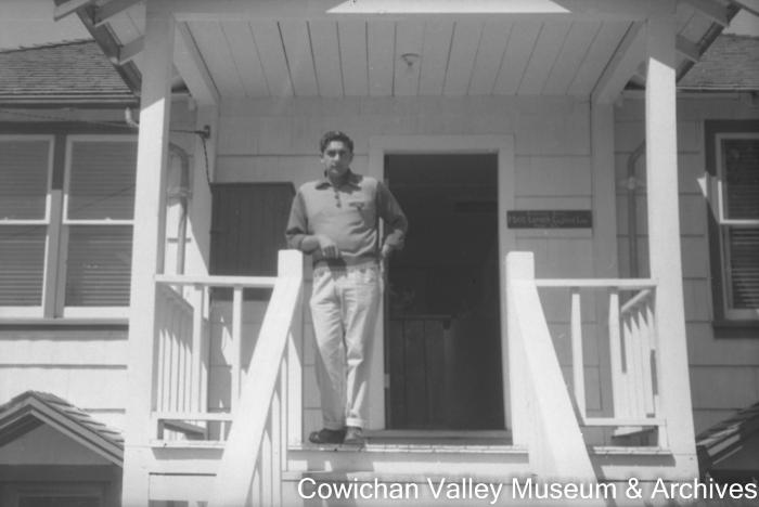 [Rajindi Mayo on porch]