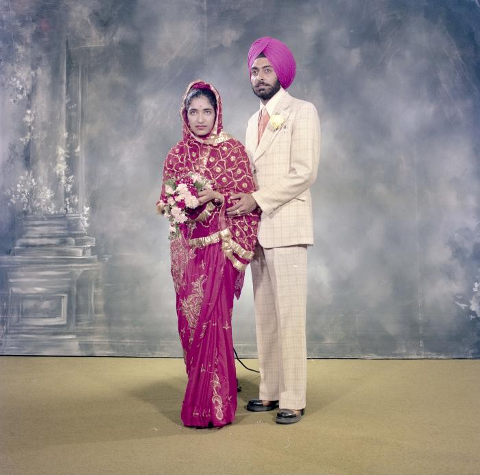 [Portrait of Sinder Sandhu and Jaswant Gill]