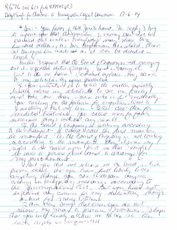 Daljit Singh for Charter to Immigration Agent, Vancouver, re