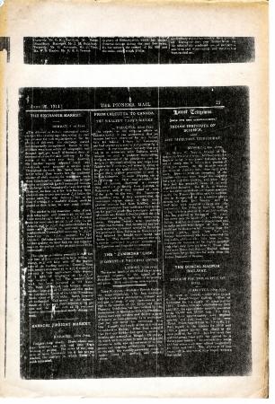 Newsclipping - Pioneer Mail: From Calcutta to Canada - the wealthy lady's scheme