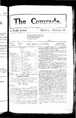 The Comrade: A Weekly Journal. Volume 8, Numbers 3-4