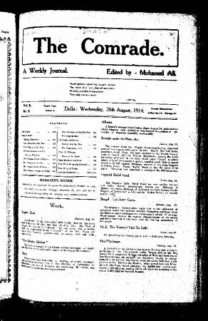 The Comrade: A Weekly Journal. Volume 8, Number 8