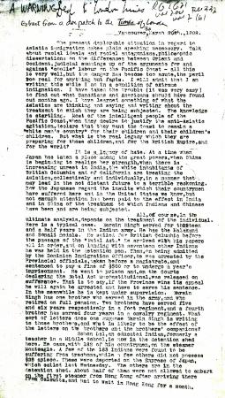 [Thomas R. E. McInnes, copy of L. W. Crippen dispatch to Times of London]