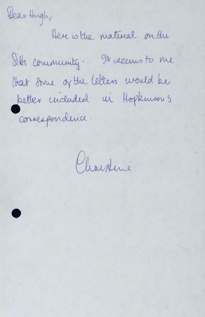 Correspondence - Rahim, Kumar, Taraknath Das, 1910-1913 [Hugh Johnston's notes]