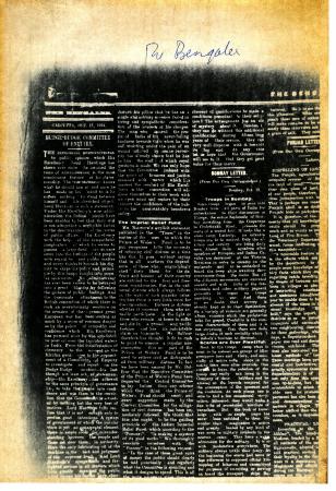 Newsclipping - The Bengalee: Budge-Budge Committee of Enquiry