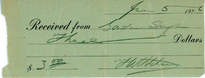 [Receipt in the amount of $300 from Ganda Singh]