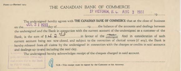 [The Canadian Bank of Commerce Form 13]
