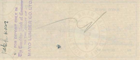 [Cheque from Mayo Singh to Rakhi Kaur]