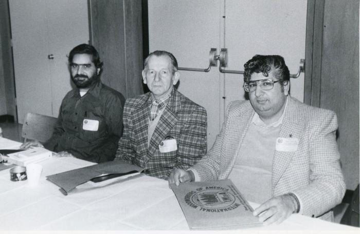 [Group photo of IWA Shop Stewards at Richmond Lumber]