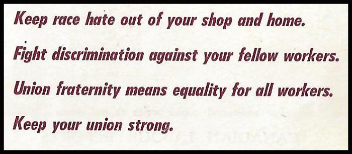 [Canadian Congress of Labour pamphlet titled, You Belong to a Minority]