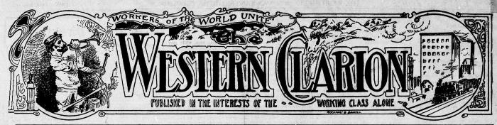 [Graphic logo of Western Clarion]