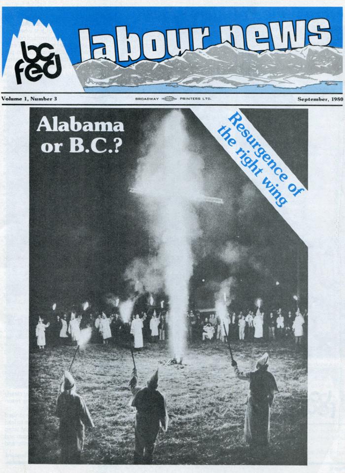 [Cover page of BC Federation of Labour news]