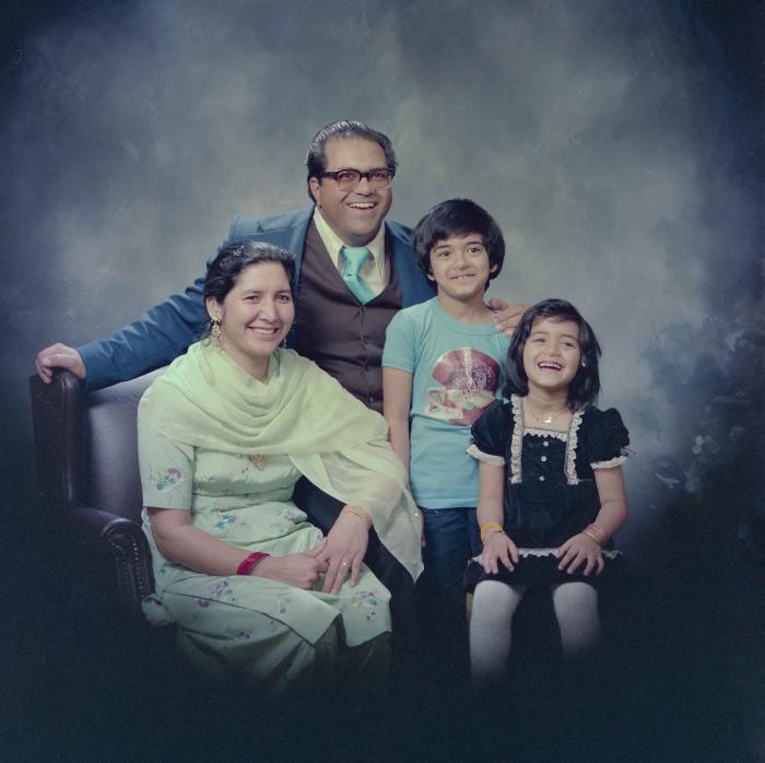 [Group portrait of Gill family]
