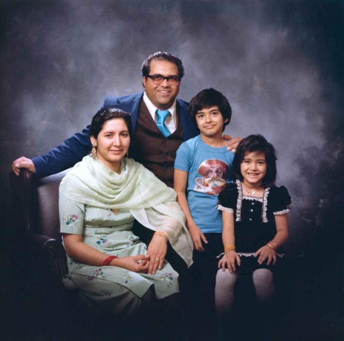 [Group portrait of Gill family]