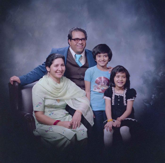 [Group portrait of Gill family]
