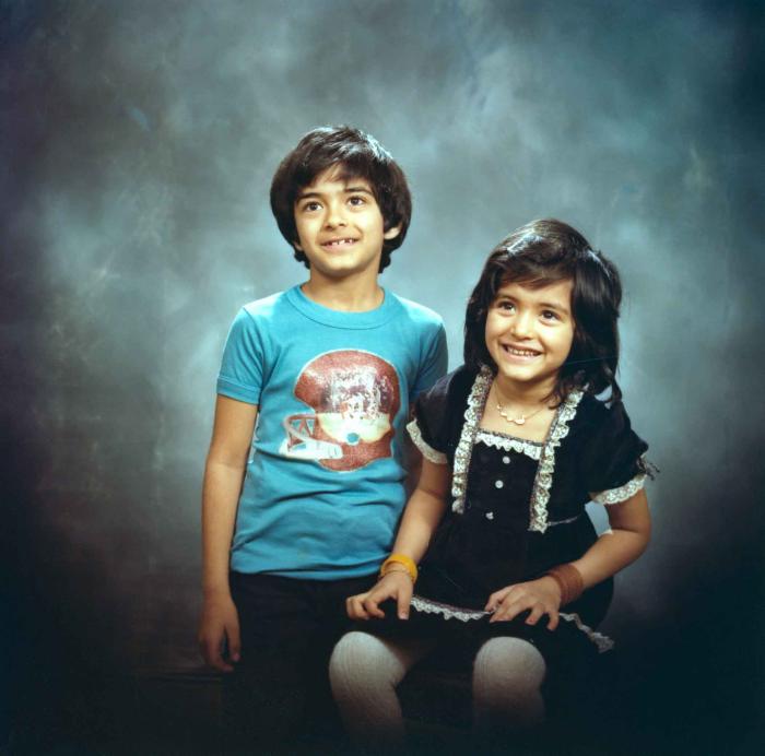 [Group portrait of Pala and Harpal Gill]