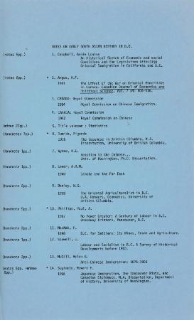 Notes on Early South Asian History in B.C.