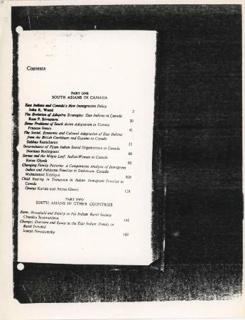 Determinants of Fijian Indian Social Organization in Canada