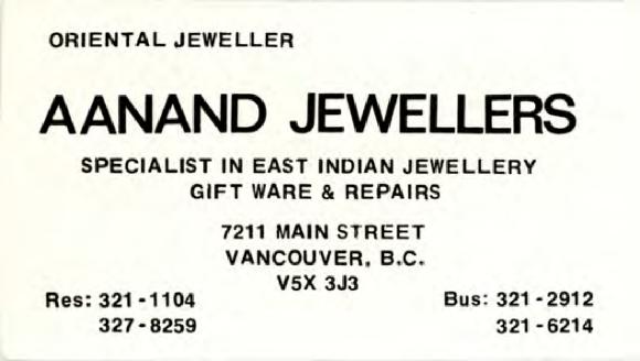 [Print ad for Anand Jewellers]