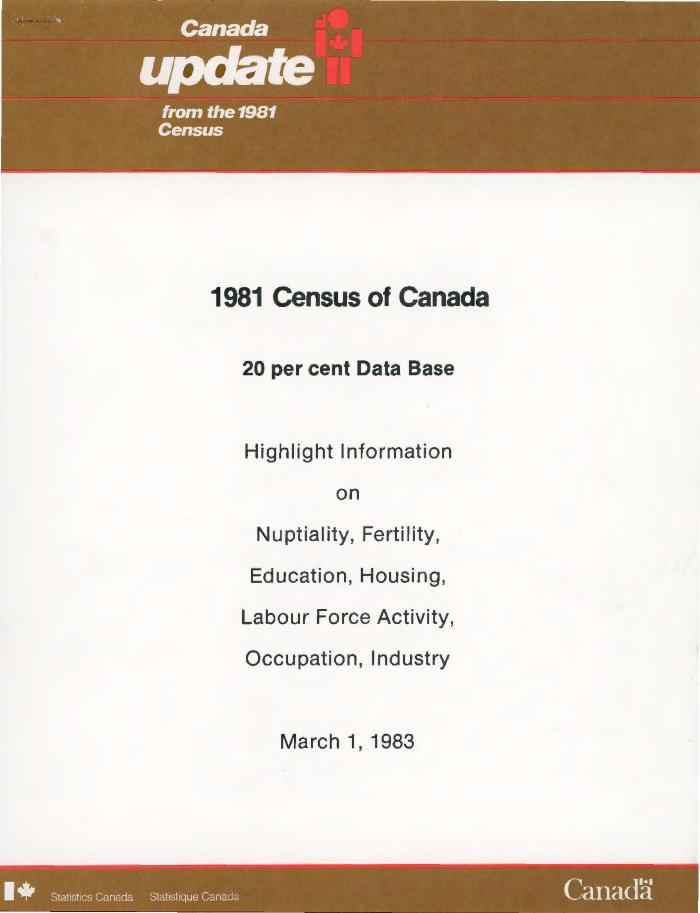 Update from the 1981 Census