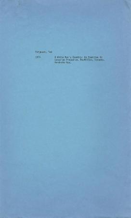 [Handwritten notes on "A White Man's Country: An Exercise in Canadian Prejudice"]