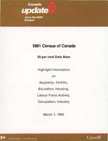 Update from the 1981 Census