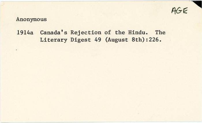 [Index card - Anonymous]