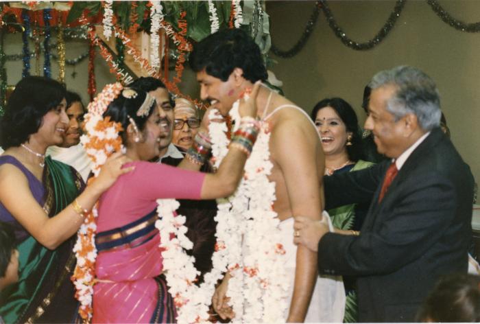 [Photo of a Tamil wedding ceremony]