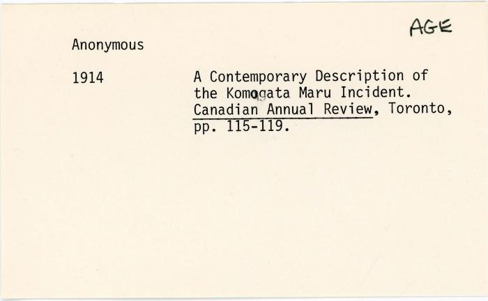 [Index card - Anonymous]
