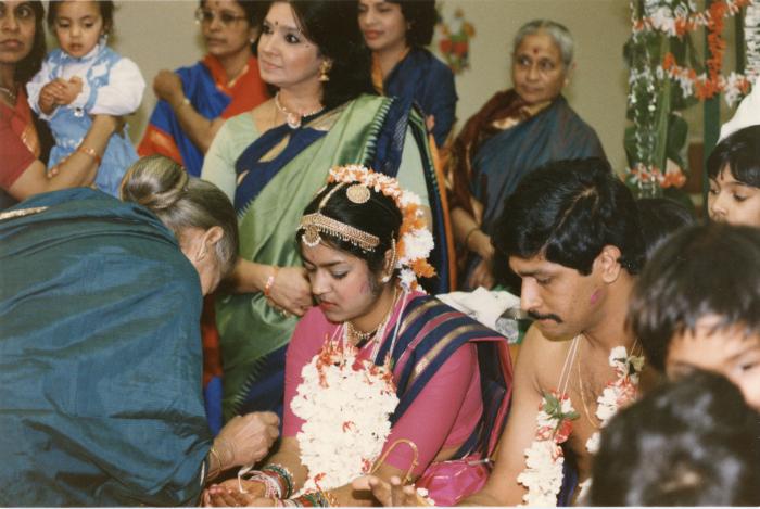 [Photo of a Tamil wedding ceremony]