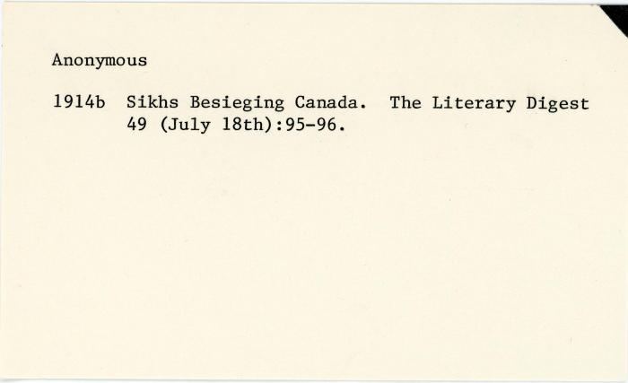 [Index card - Anonymous]