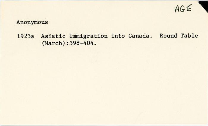 [Index card - Anonymous]