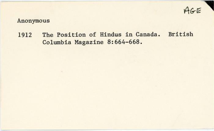 [Index card - Anonymous]