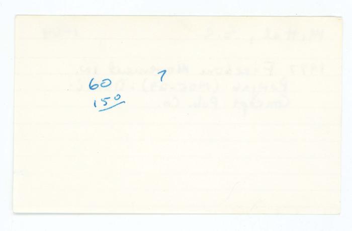 [Index card - 60 150 7]