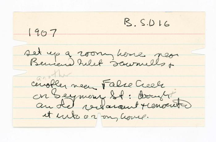 [Index card - 1907 b. s. 016]