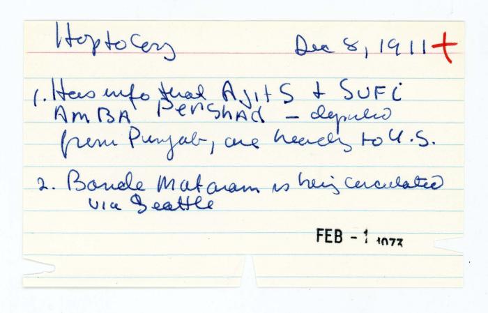 [Index card - Hop to Cory]