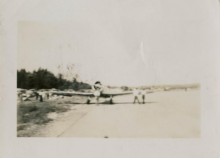 [Jiginder Singh Johl's plane on runway]