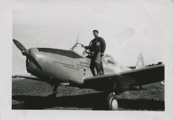 [Jiginder Singh Johl and plane]